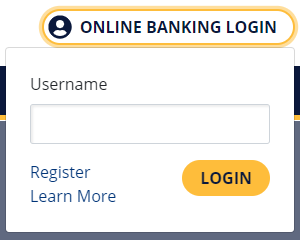 Online Banking Login screenshot